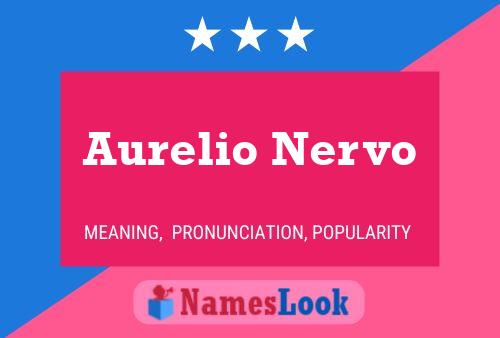 Póster del nombre Aurelio Nervo