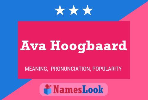 Póster del nombre Ava Hoogbaard