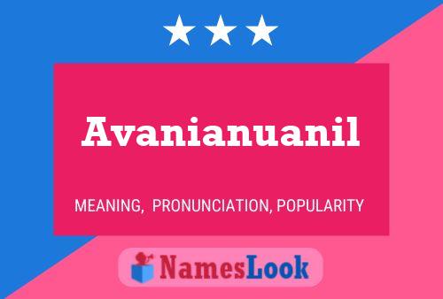 Póster del nombre Avanianuanil