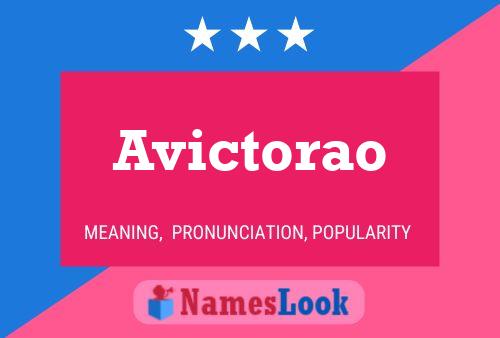 Póster del nombre Avictorao