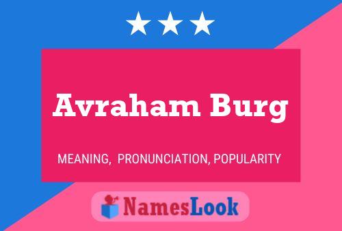 Póster del nombre Avraham Burg