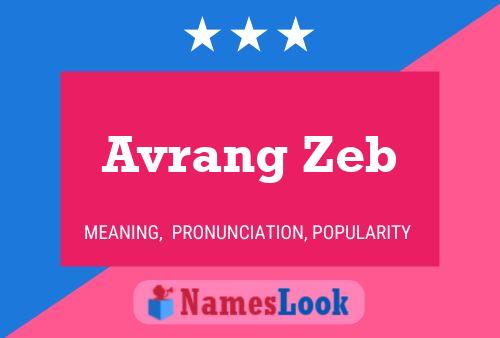 Póster del nombre Avrang Zeb