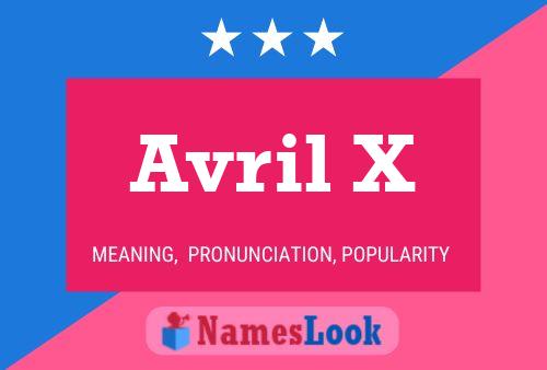 Póster del nombre Avril X