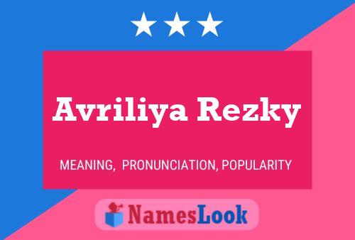 Póster del nombre Avriliya Rezky