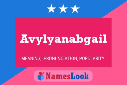 Póster del nombre Avylyanabgail