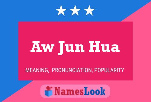 Póster del nombre Aw Jun Hua