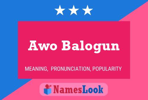 Póster del nombre Awo Balogun