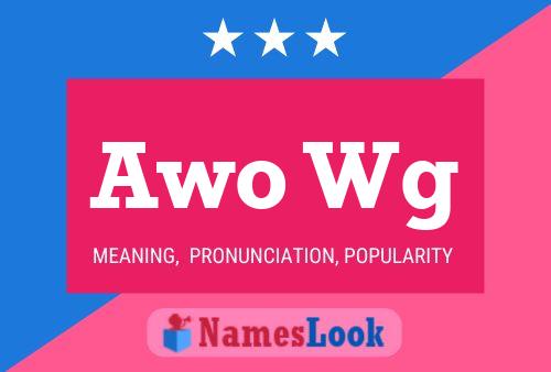 Póster del nombre Awo Wg