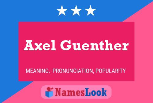 Póster del nombre Axel Guenther