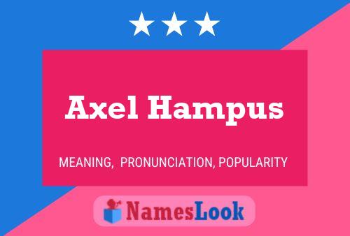 Póster del nombre Axel Hampus