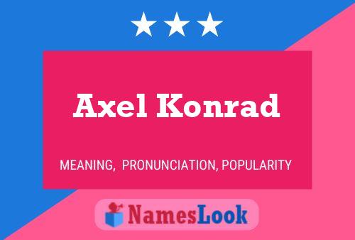 Póster del nombre Axel Konrad