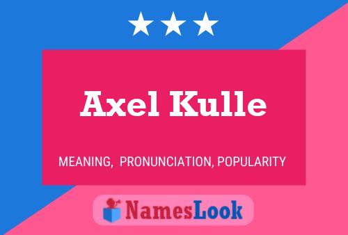 Póster del nombre Axel Kulle