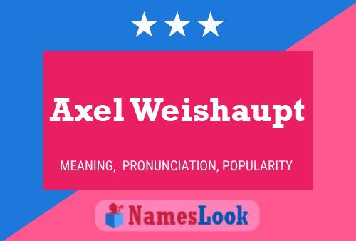 Póster del nombre Axel Weishaupt