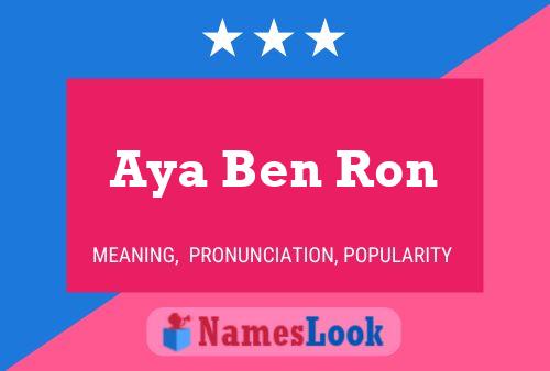 Póster del nombre Aya Ben Ron