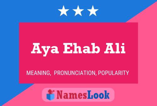 Póster del nombre Aya Ehab Ali