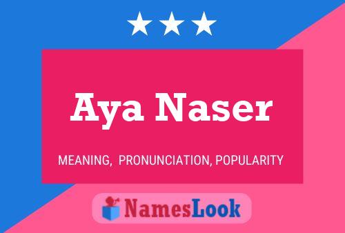 Póster del nombre Aya Naser