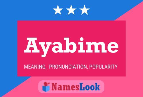 Póster del nombre Ayabime