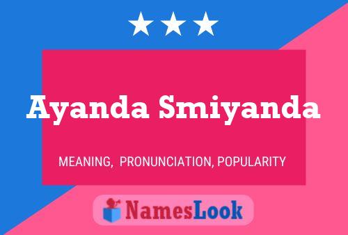 Póster del nombre Ayanda Smiyanda