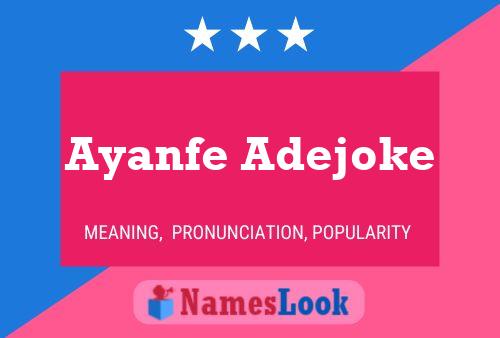 Póster del nombre Ayanfe Adejoke