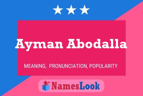 Póster del nombre Ayman Abodalla