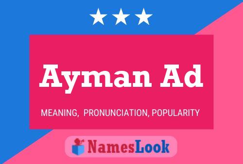 Póster del nombre Ayman Ad