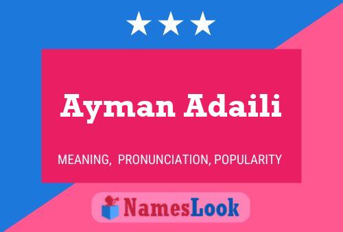 Póster del nombre Ayman Adaili