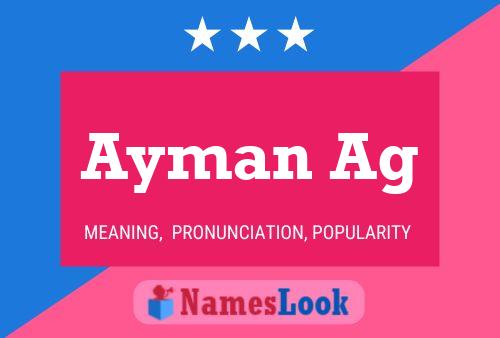 Póster del nombre Ayman Ag