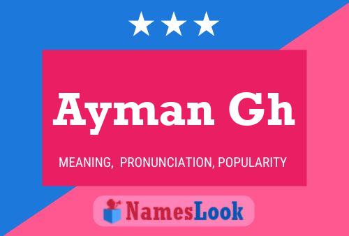 Póster del nombre Ayman Gh