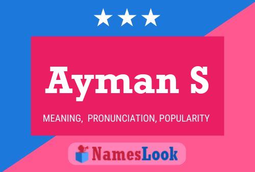 Póster del nombre Ayman S