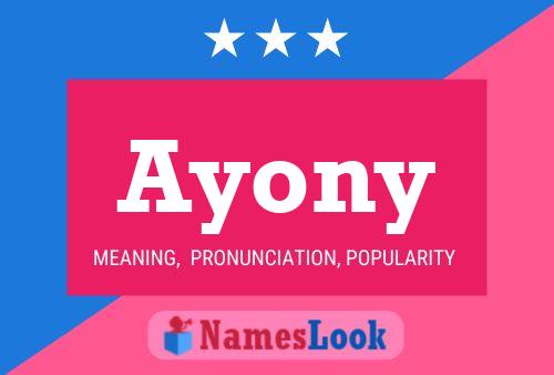 Póster del nombre Ayony