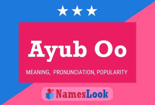 Póster del nombre Ayub Oo