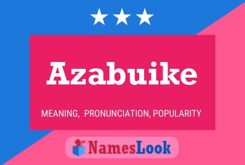 Póster del nombre Azabuike