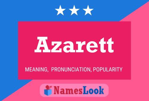 Póster del nombre Azarett