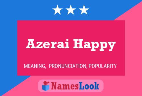 Póster del nombre Azerai Happy