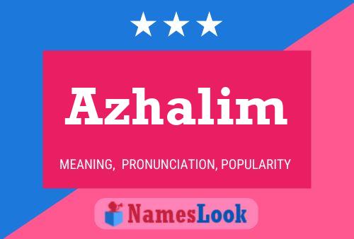 Póster del nombre Azhalim