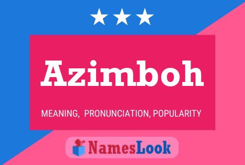 Póster del nombre Azimboh