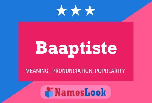 Póster del nombre Baaptiste