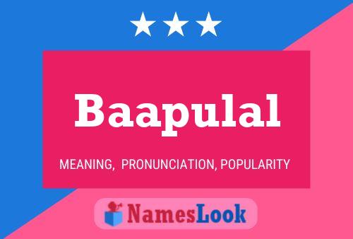 Póster del nombre Baapulal