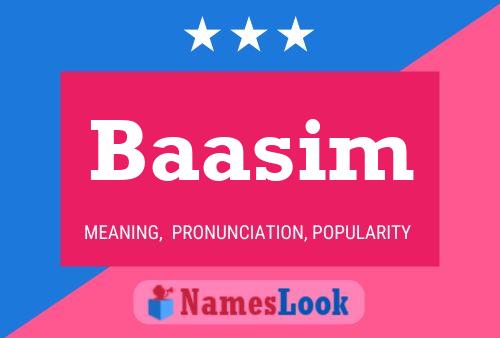 Póster del nombre Baasim