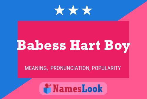 Póster del nombre Babess Hart Boy