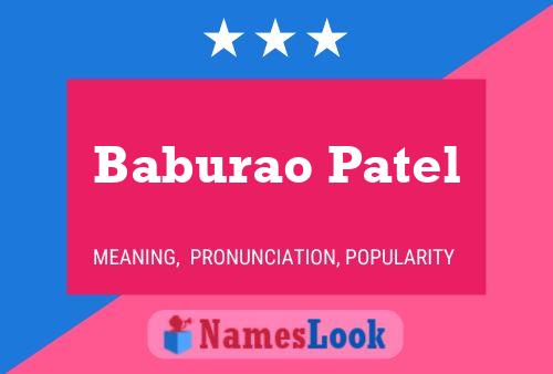 Póster del nombre Baburao Patel