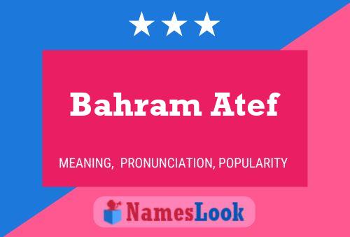 Póster del nombre Bahram Atef