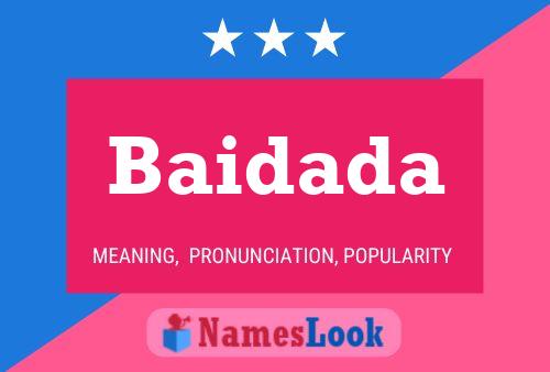 Póster del nombre Baidada