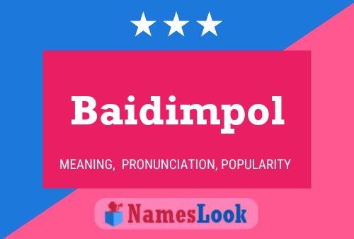 Póster del nombre Baidimpol