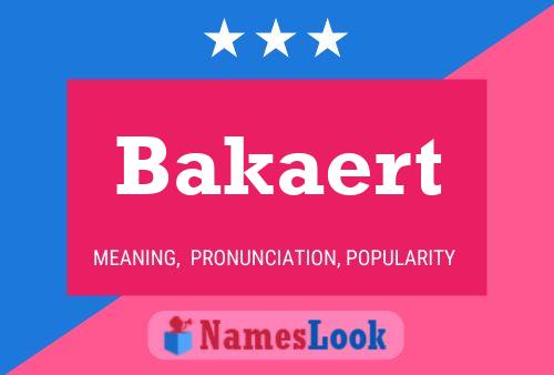 Póster del nombre Bakaert