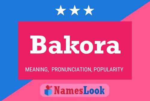 Póster del nombre Bakora