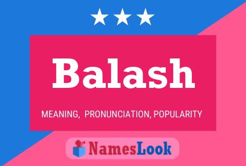 Póster del nombre Balash