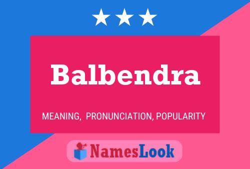 Póster del nombre Balbendra