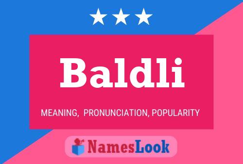 Póster del nombre Baldli