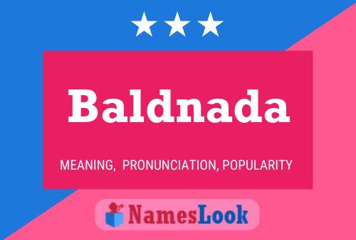 Póster del nombre Baldnada